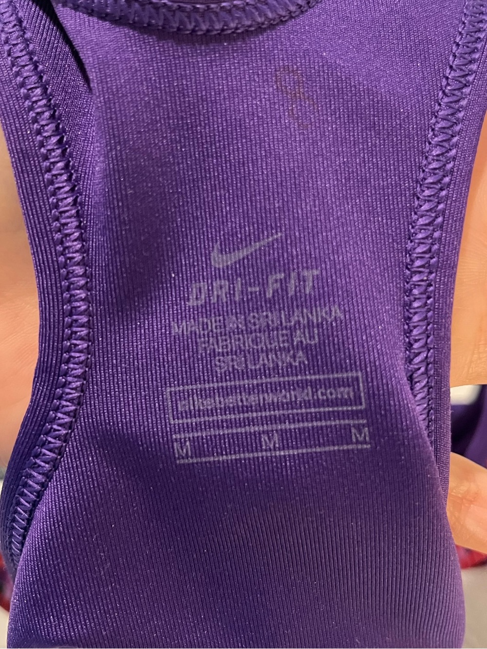 Nike Pro Dri-FIT Women's Sports Bra Aztec Purple Size Medium - Picture 3 of 6